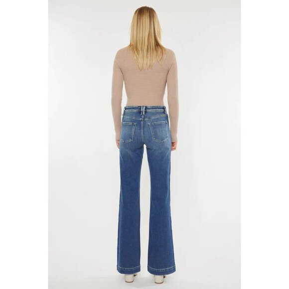 KanCan Blue Flare & Wide Leg Jeans - Picture 2 of 14